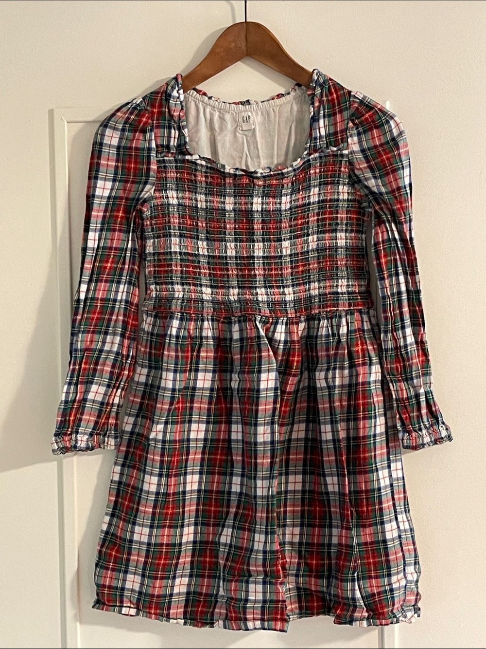GAP Girls Plaid Dress Size XL (12-13) Like New